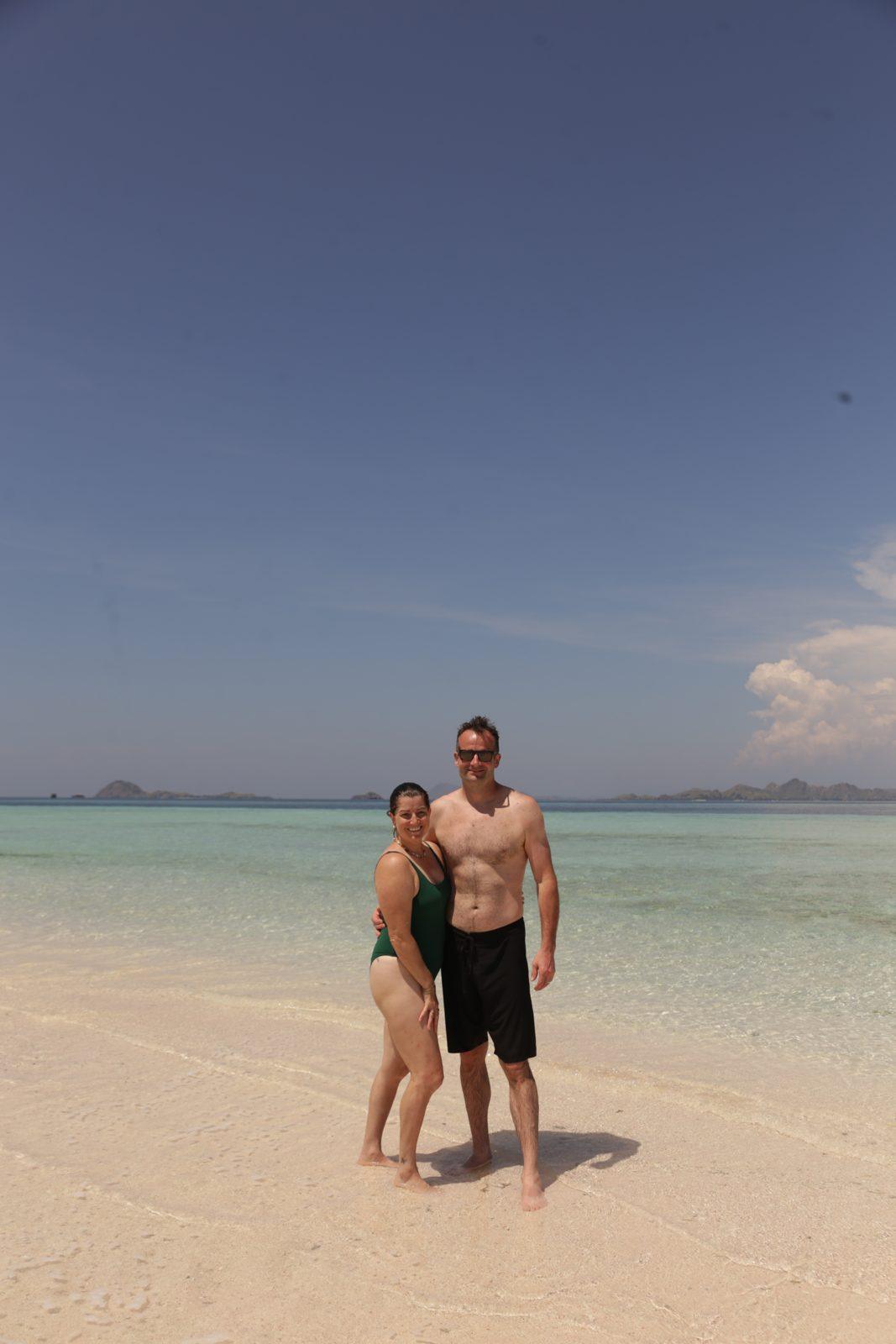 Taka Makassar – group on sandbar, shirtless man (Real photo from a KEXI trip)